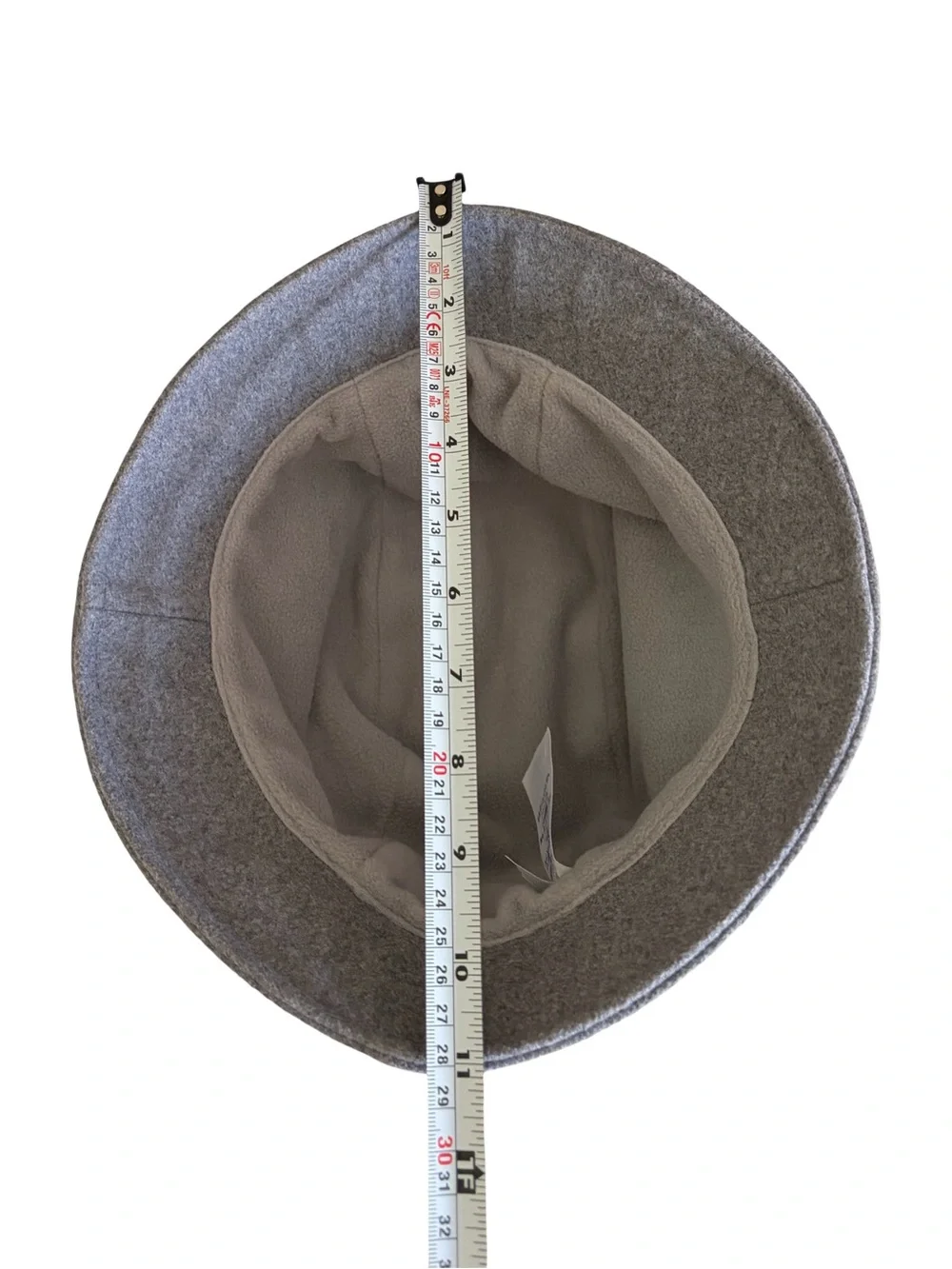 Lands’ End Cashtouch Cloche Bucket Hat Gray L/XL